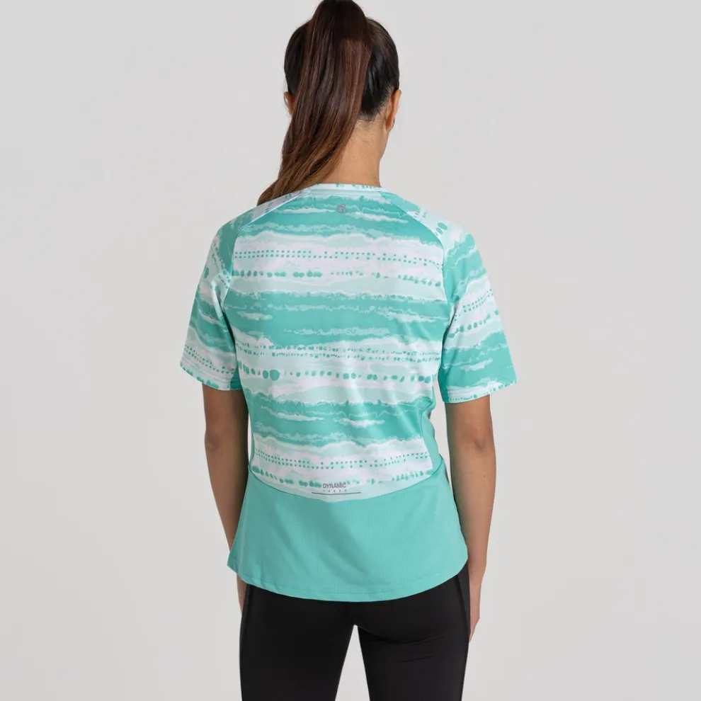 Women's Dynamic Pro Short Sleeve T-Shirt | Ocean Green Print
