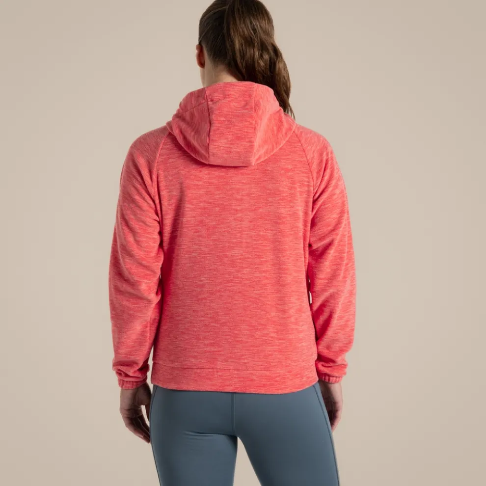 Women's Esk Hooded Half Zip Fleece | Coral Reef