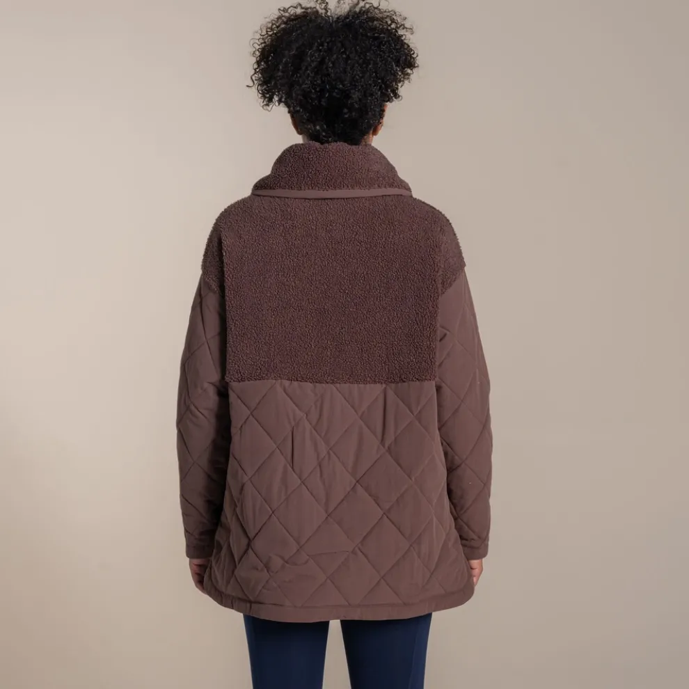 Women's Fairfield Hybrid Jacket | Dark Truffle