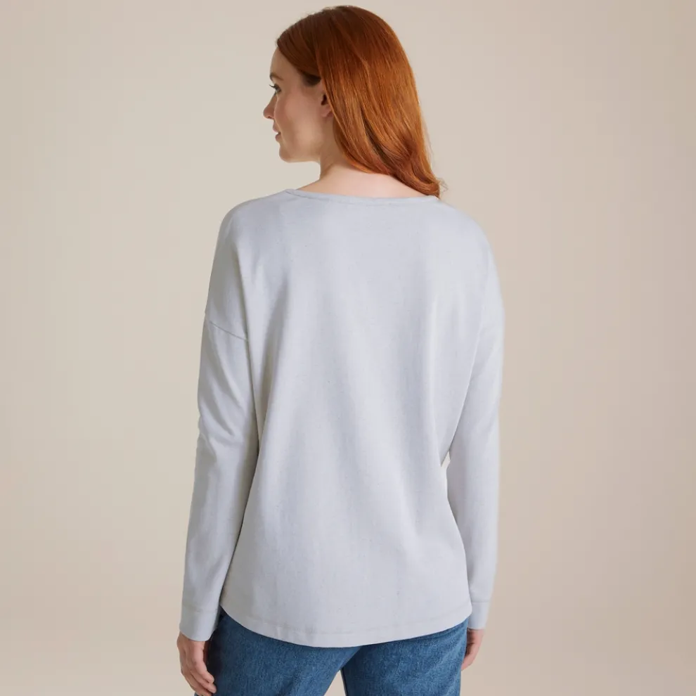 Women's Forres Long Sleeved Top | Lunar Grey Marl
