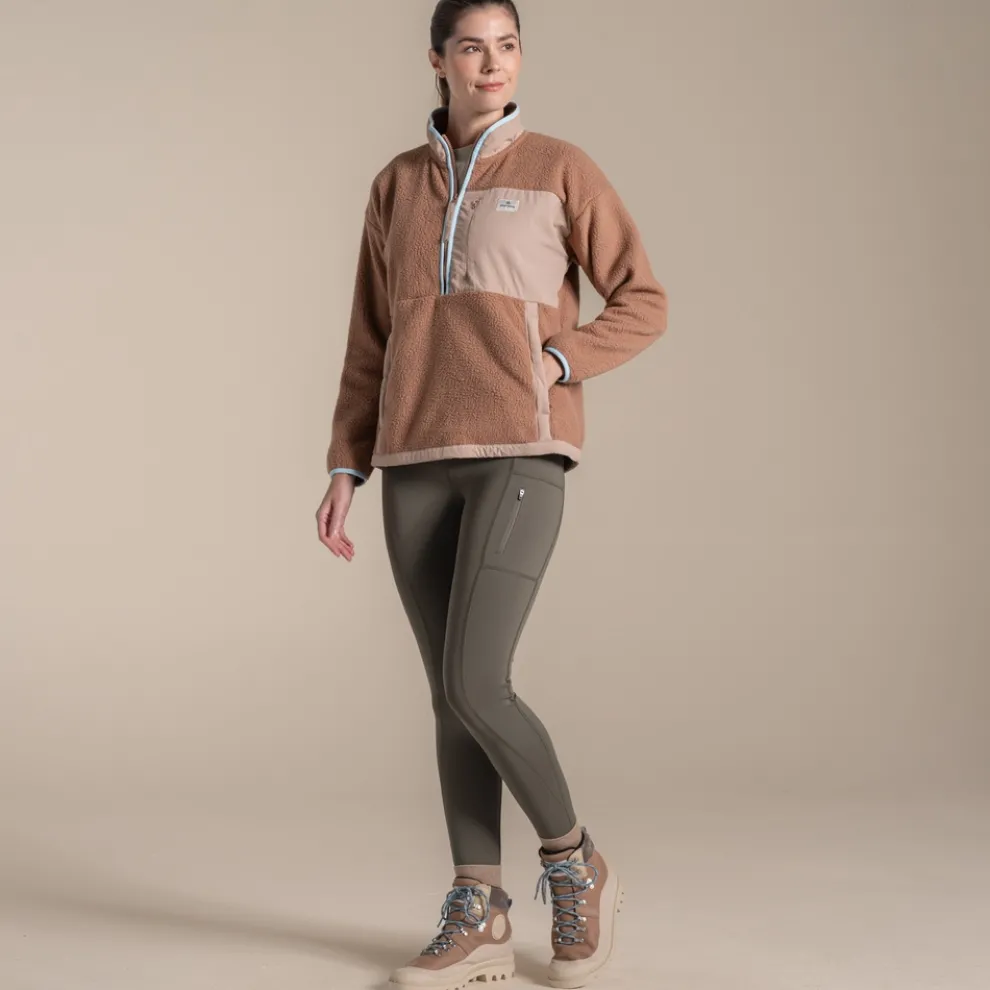 Women's Grange Half Zip Fleece | Umber