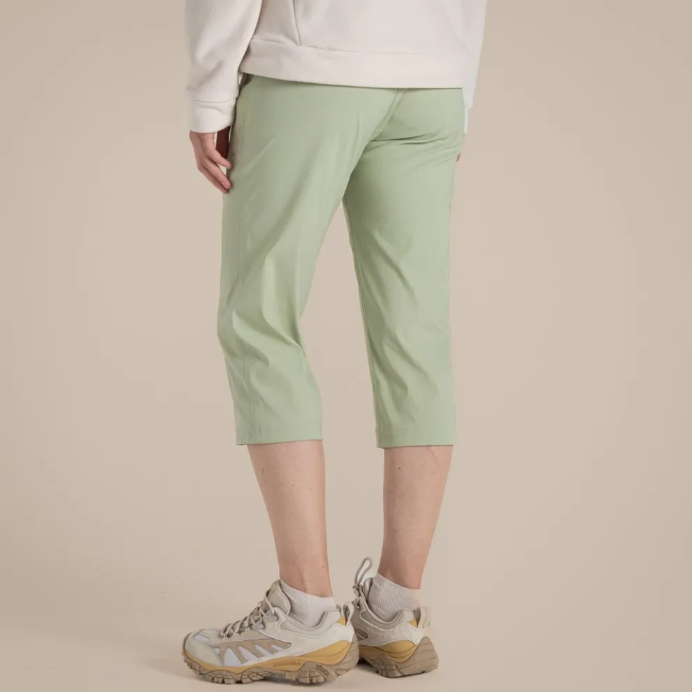Women's Kiwi Pro II Crop Trousers | Bud Green