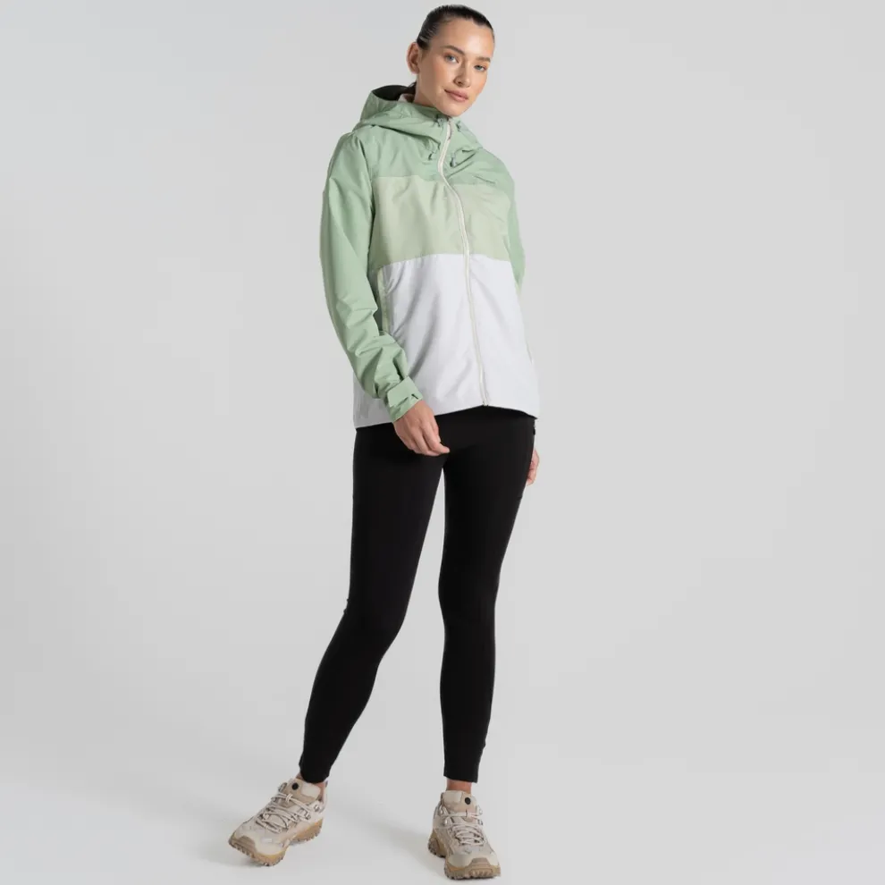 Women's Kora Waterproof Jacket | Deep Bud Green / Bud Green / Lunar Grey