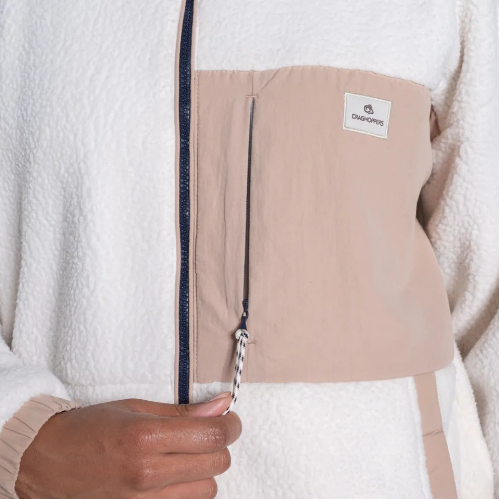 Women's Longlands Reversible Hooded Jacket | Ecru / Warm Beige