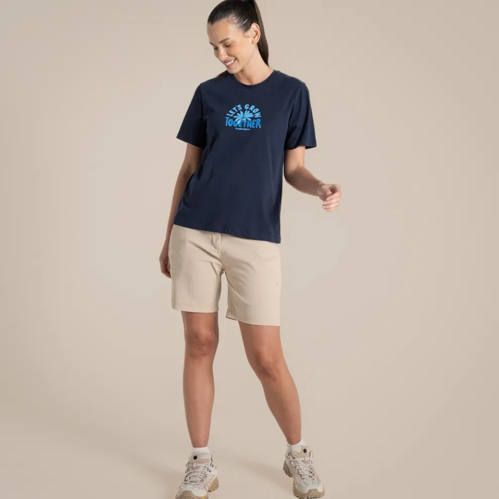 Women's Malibo Short Sleeved T-Shirt | Blue Navy Grow