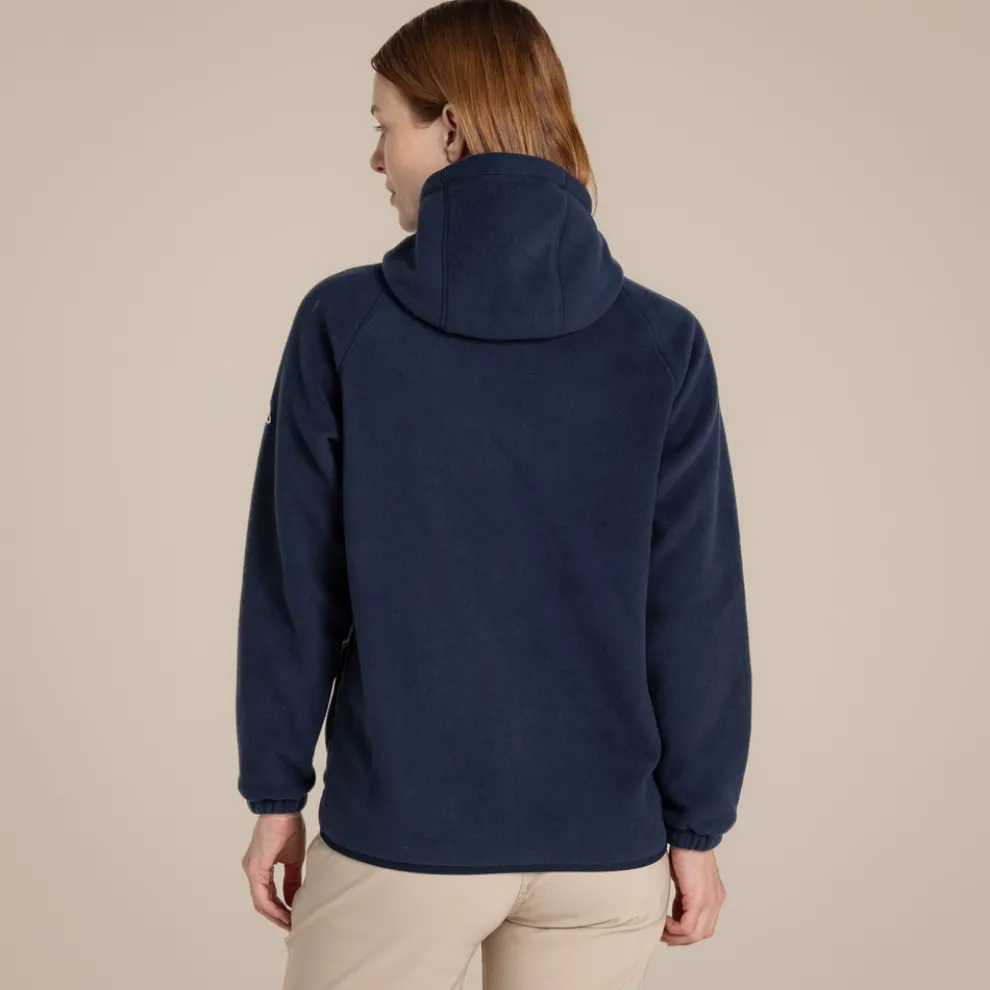 Women's Mari Full Zip Hooded Fleece | Blue Navy
