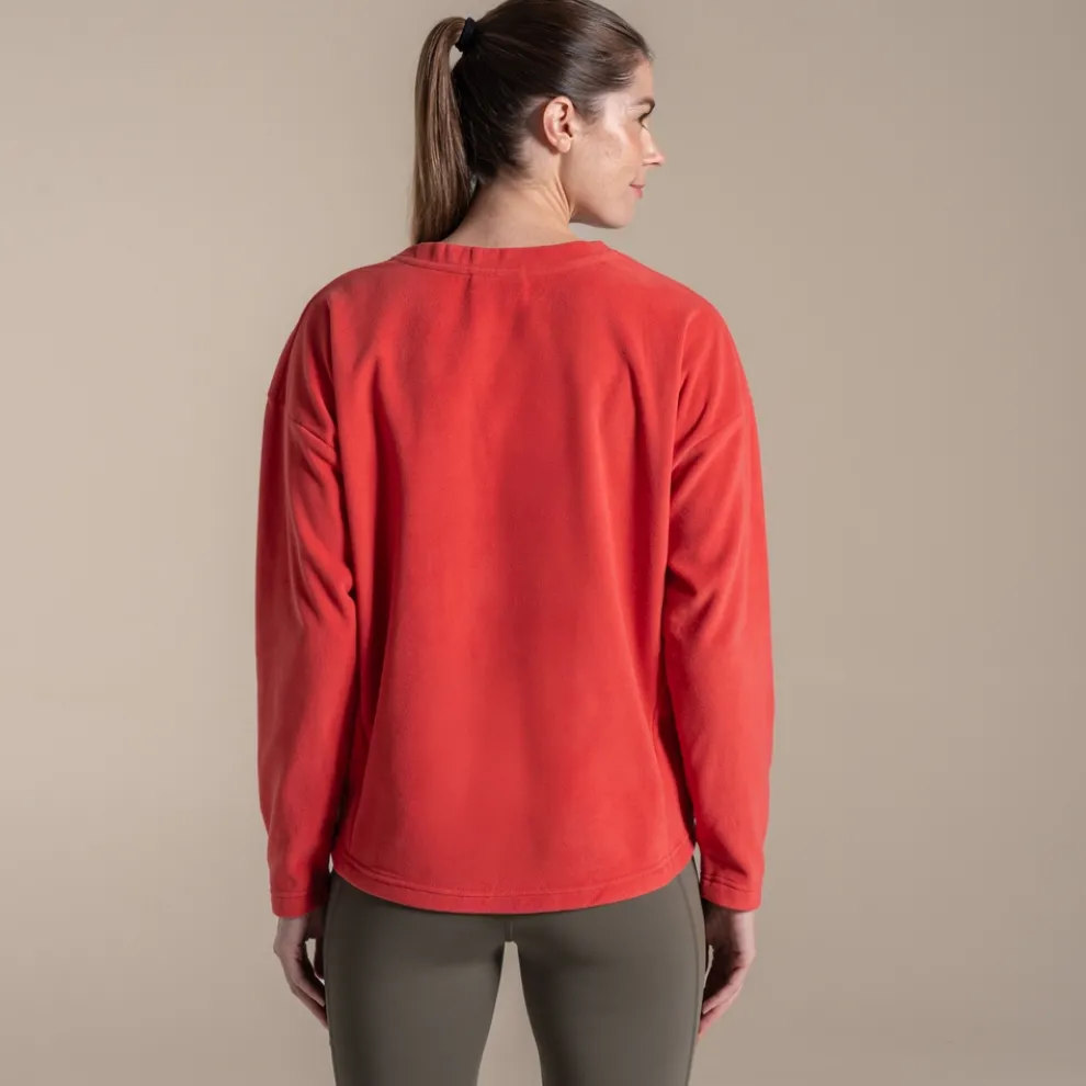 Women's Miska Crew Neck | Compote Red