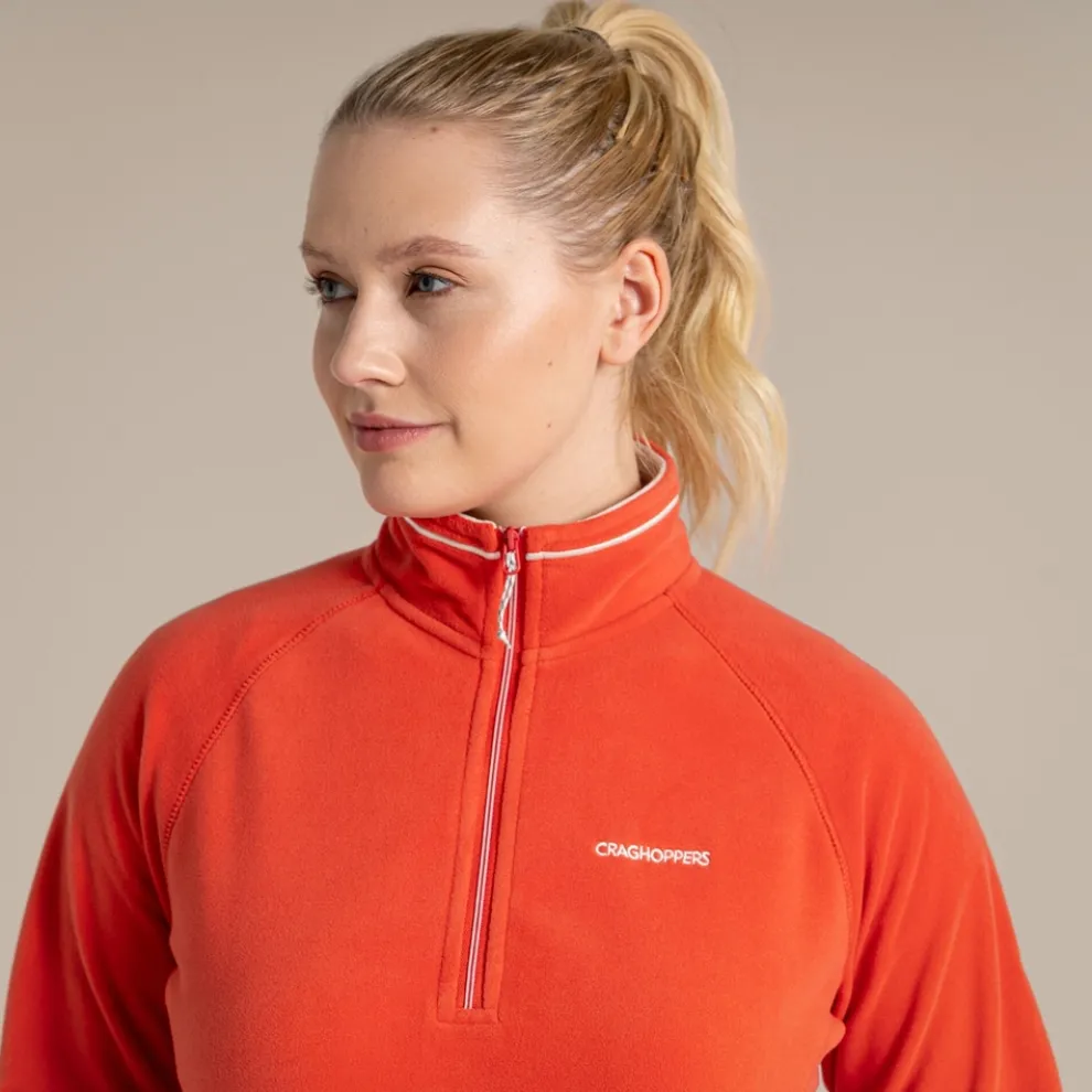 Women's Miska VI Half Zip Fleece | Ember Orange