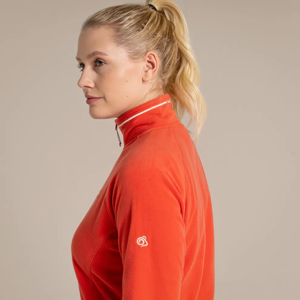 Women's Miska VI Half Zip Fleece | Ember Orange