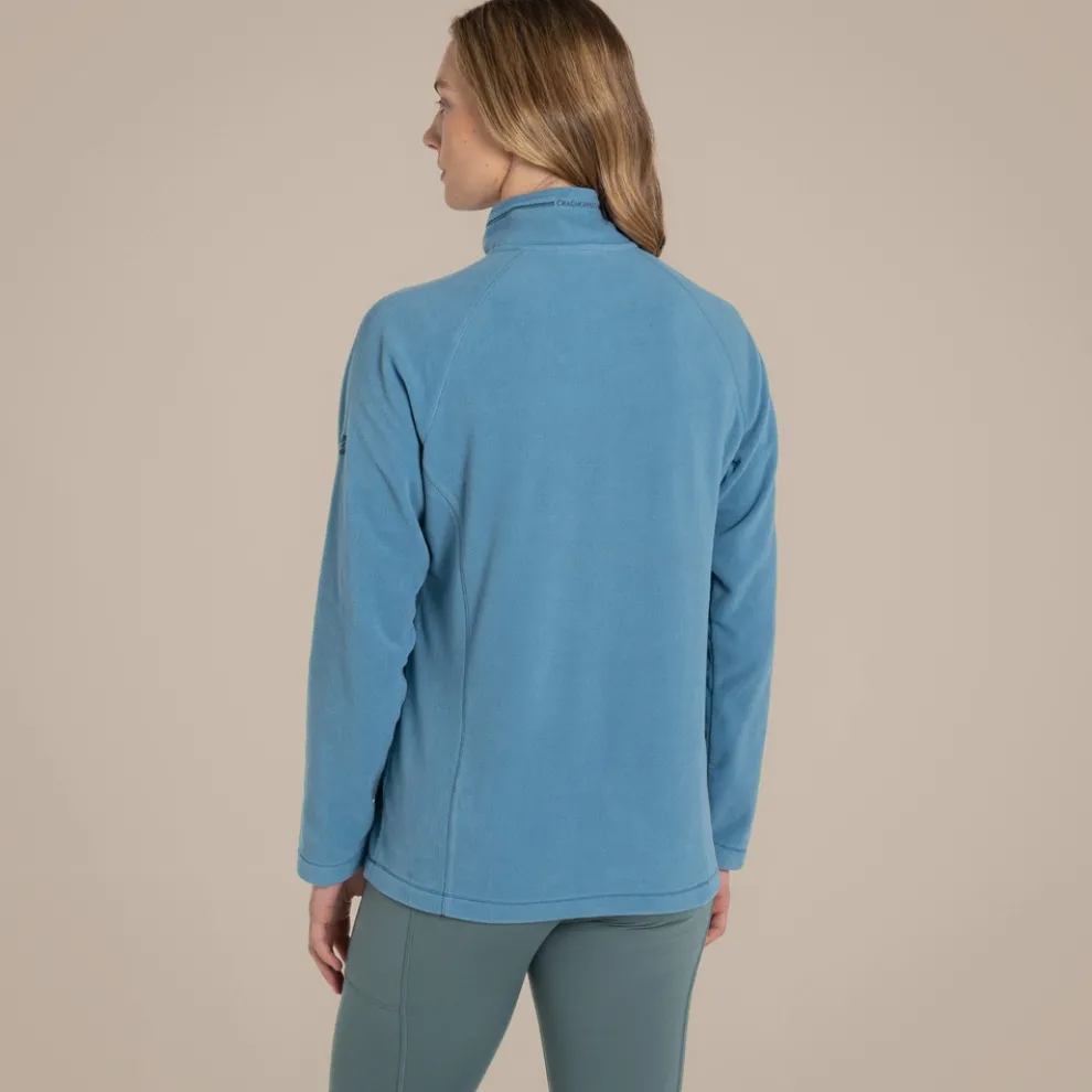 Women's National Trust Miska Half Zip Fleece | Light Denim