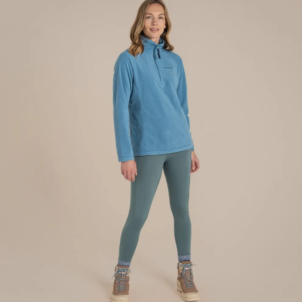 Women's National Trust Miska Half Zip Fleece | Light Denim