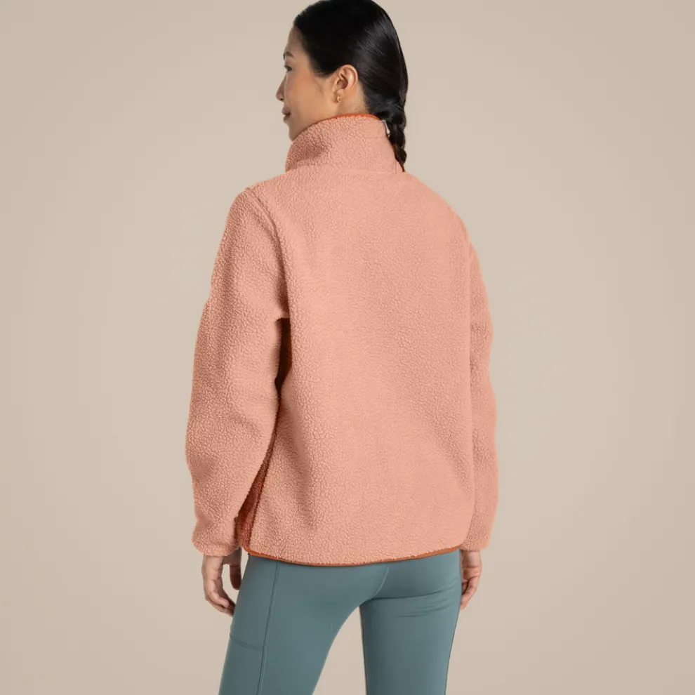Women's National Trust Rosemary Overhead Fleece | Clay Print