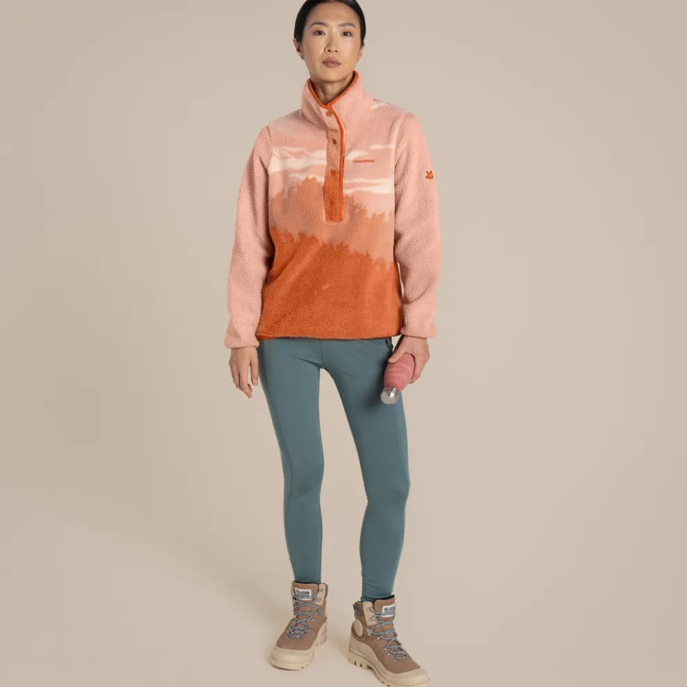 Women's National Trust Rosemary Overhead Fleece | Clay Print