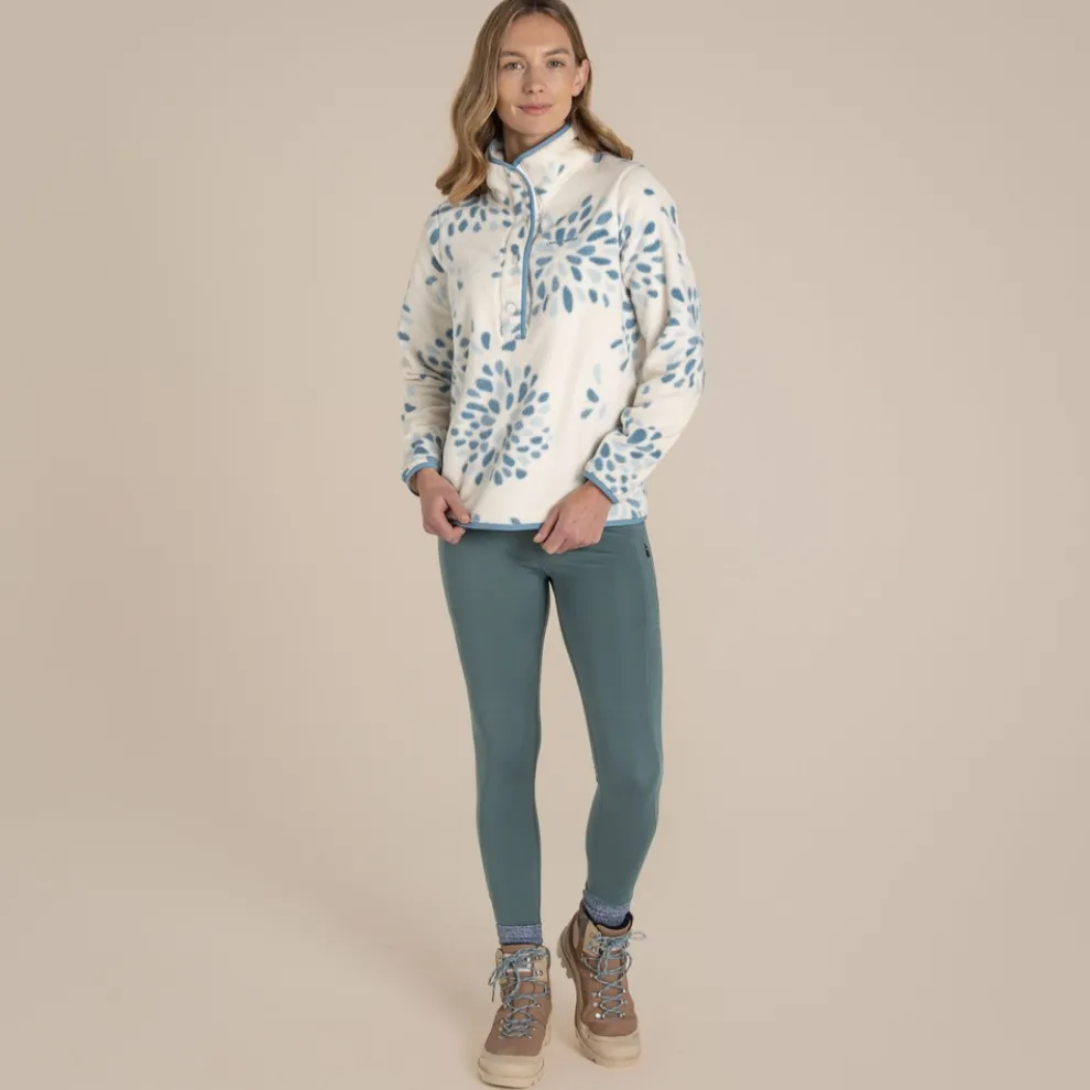 Women's National Trust Rosemary Overhead Fleece | Sky Print