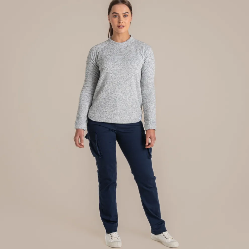 Women's Nessa Overhead Fleece | Soft Grey Marl