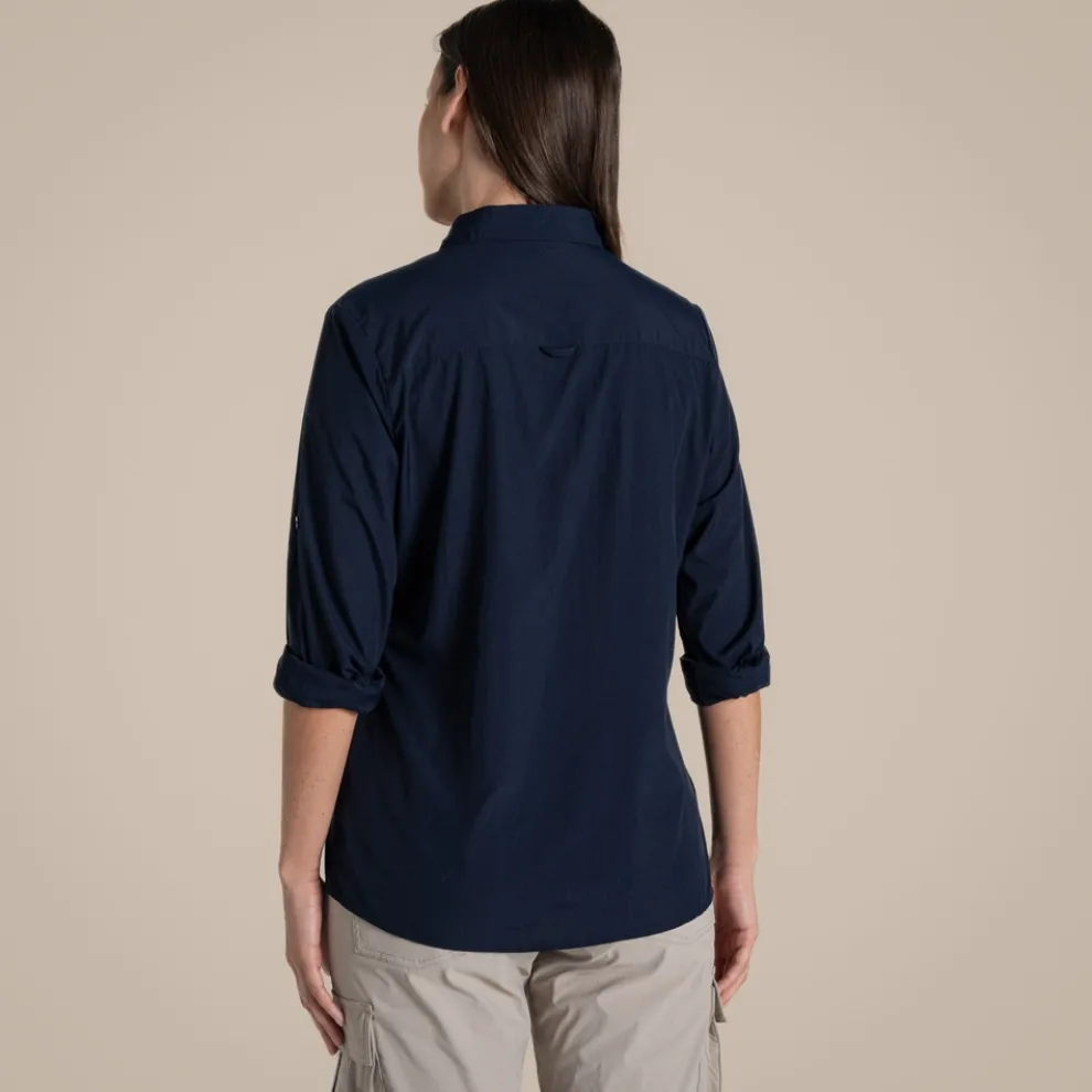 Women's NosiLife Freeda Long Sleeved Shirt | Blue Navy