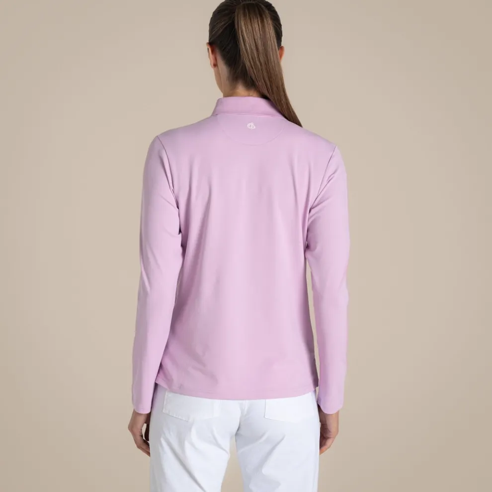 Women's NosiLife Thornbury Golf Long Sleeved Polo Top | Orchid