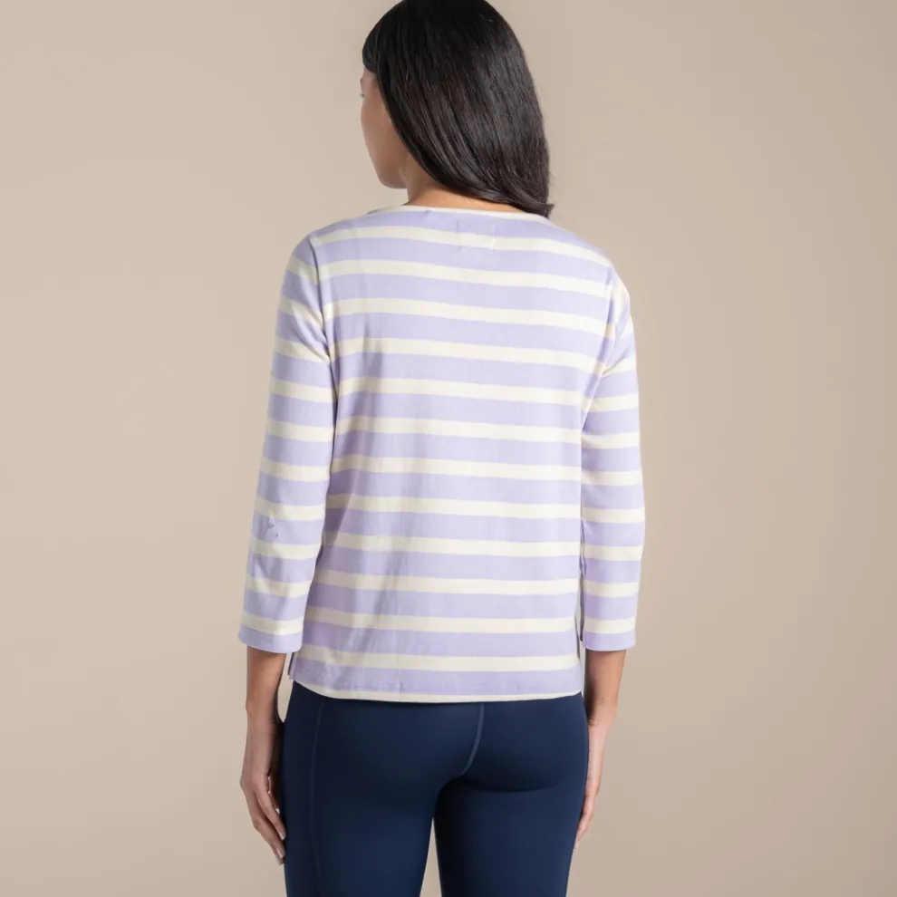 Women's Pavey Long Sleeved Top | Parma Violet Stripe
