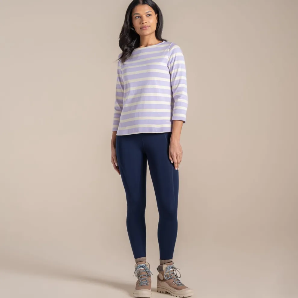 Women's Pavey Long Sleeved Top | Parma Violet Stripe