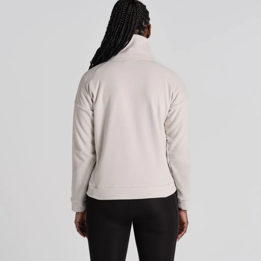 Women's Polartec Caprice Half Zip Fleece | Ecru