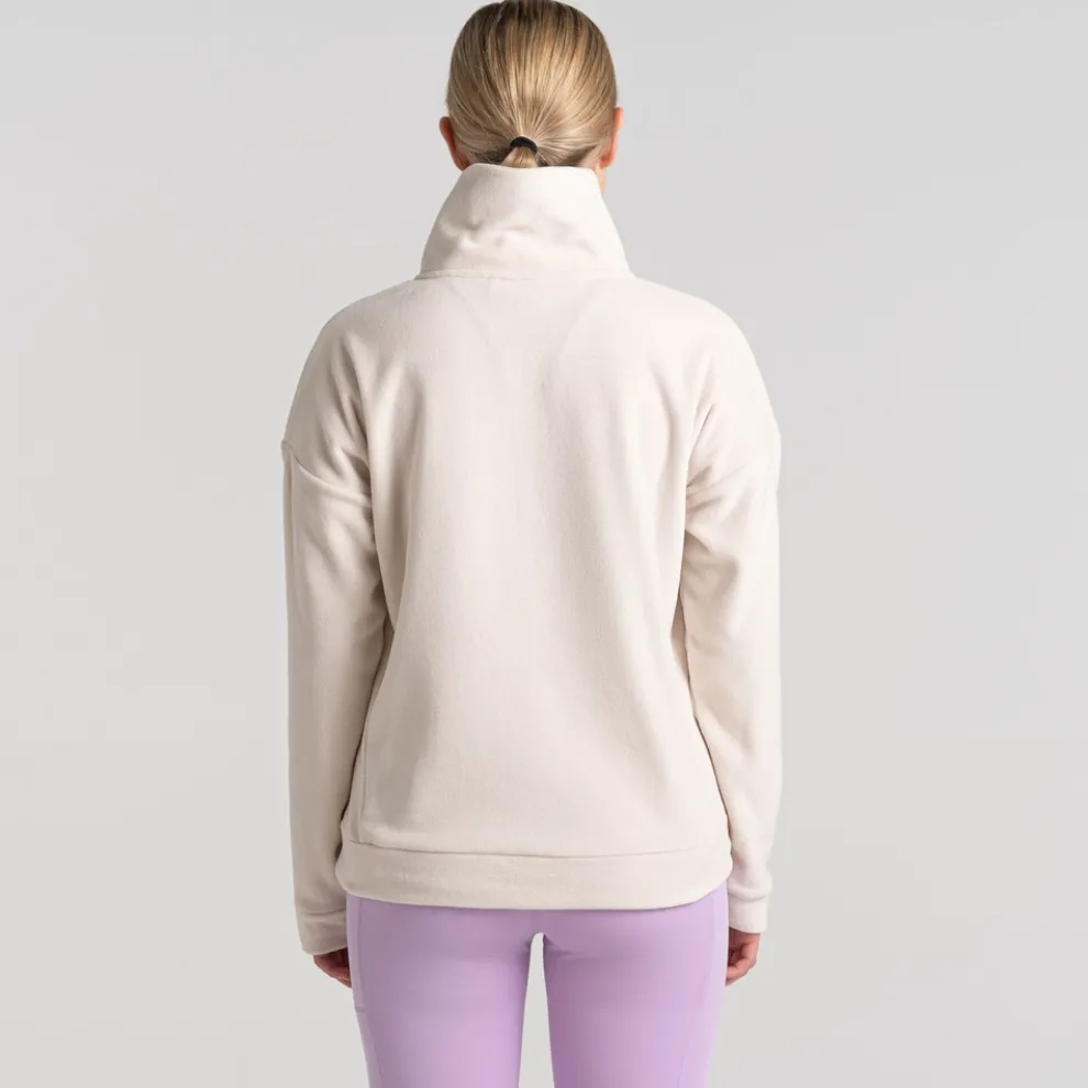 Women's Polartec Caprice Full Zip Fleece | Ecru