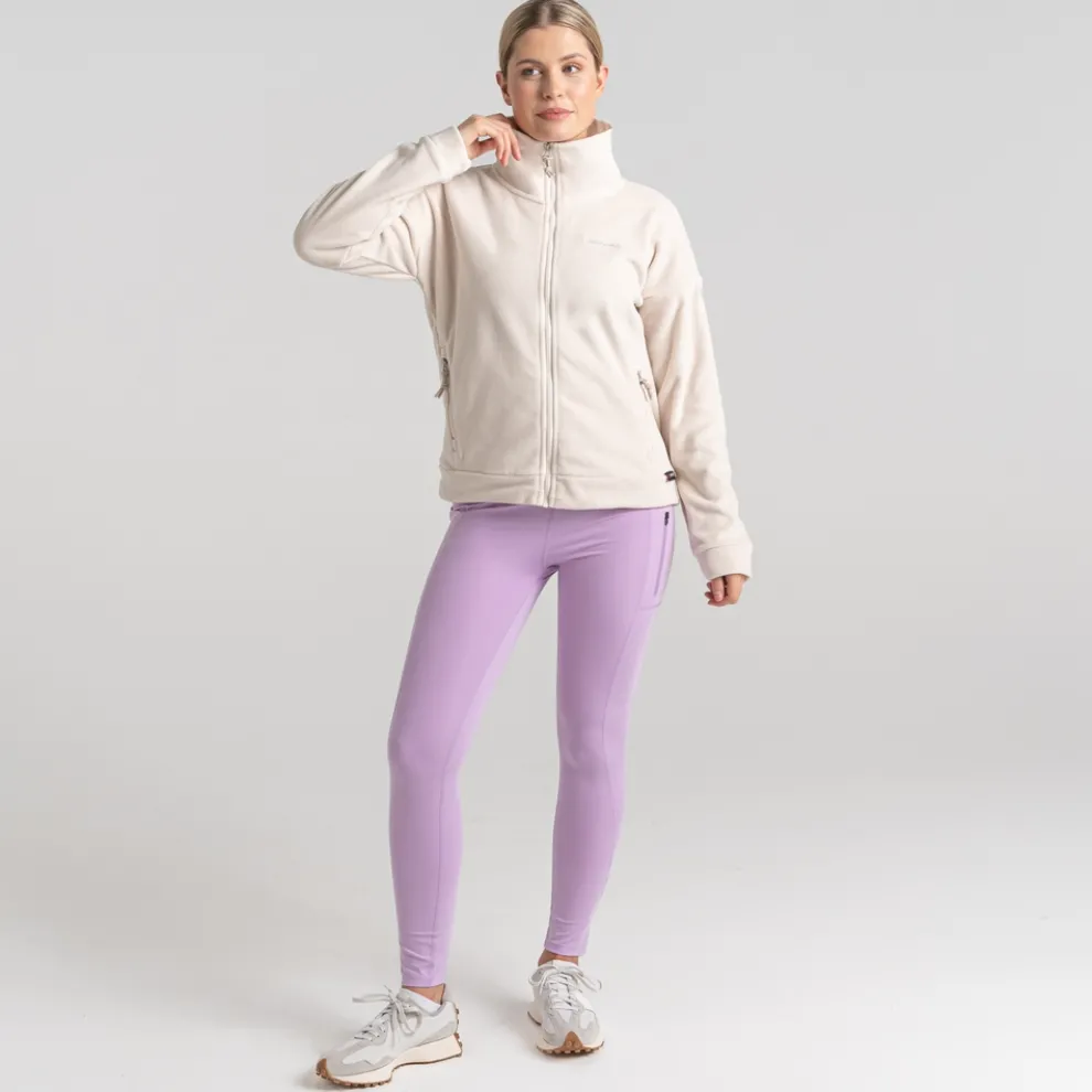 Women's Polartec Caprice Full Zip Fleece | Ecru