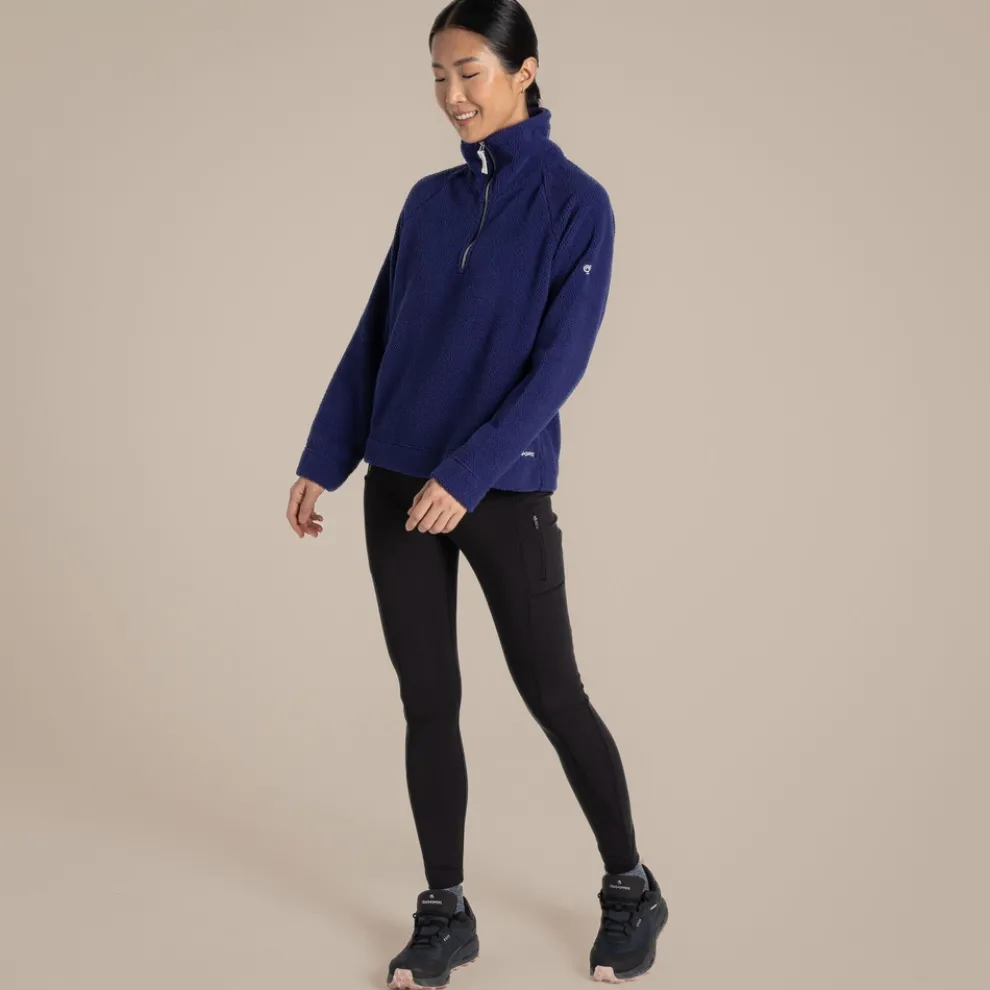 Women's Raya Half Zip Fleece | Indigo Blue