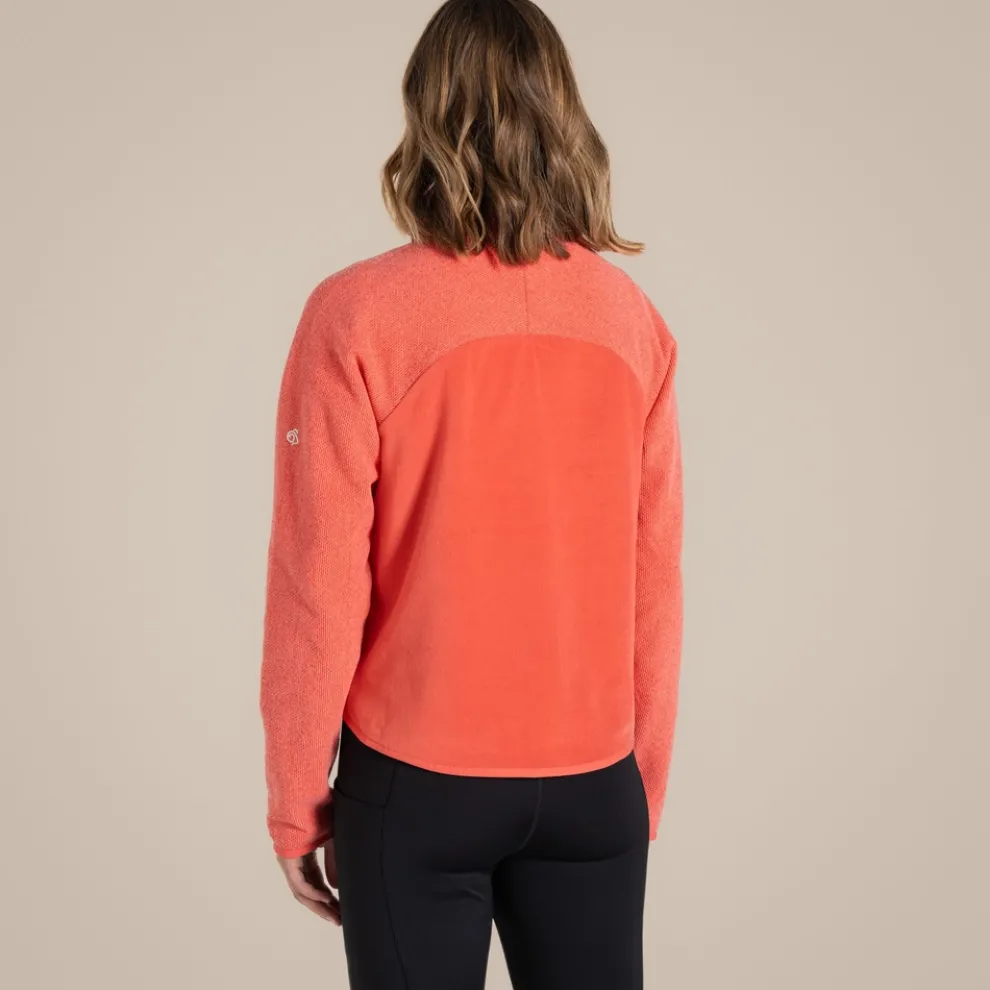 Womens' Selina Half Zip Fleece | Deep Coral