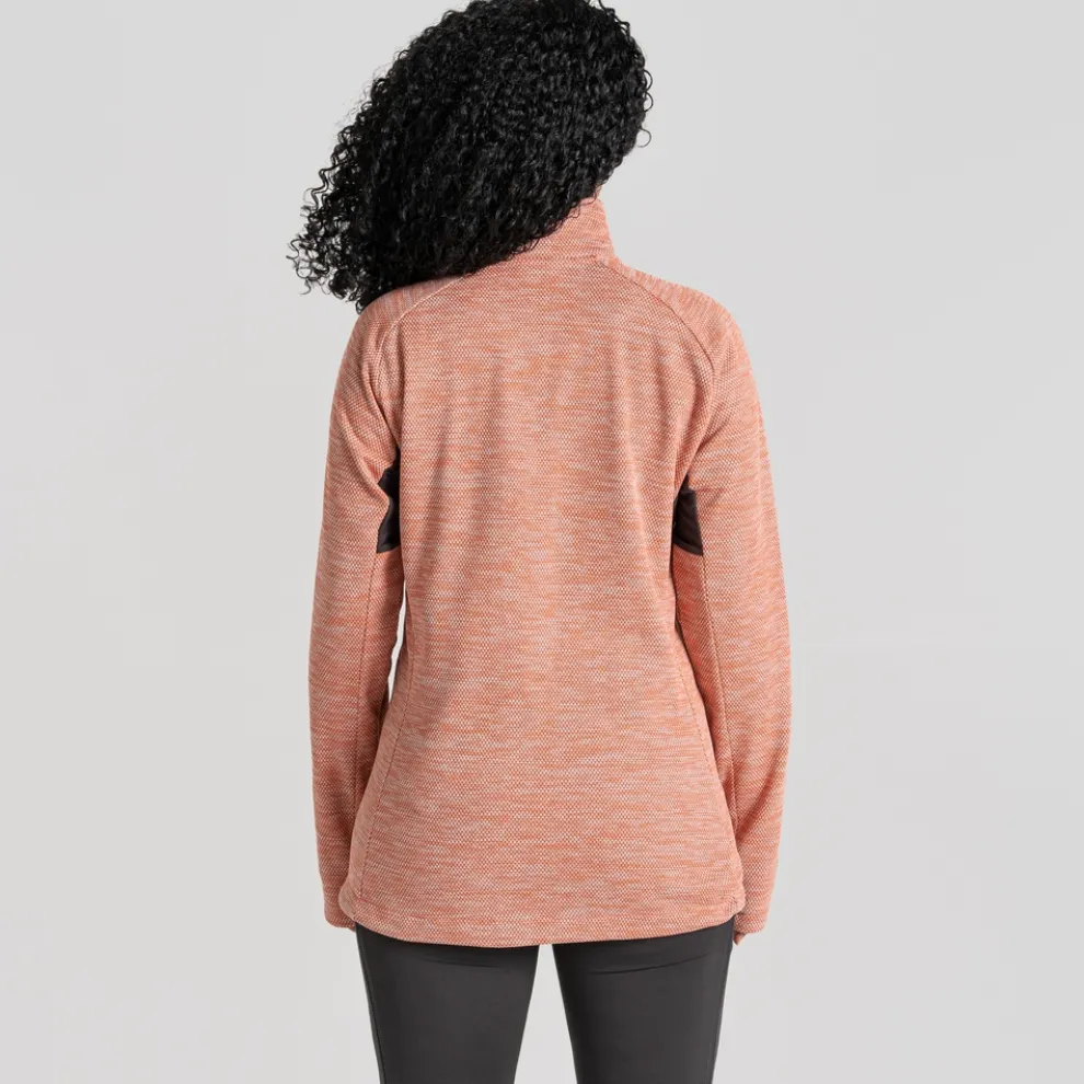 Women's Trina Half Zip Fleece | Fusion Coral