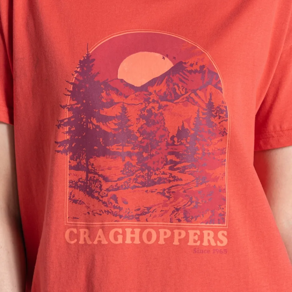 Women's Yago Short Sleeved Top | Compote Red